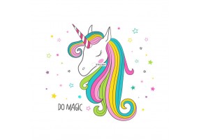 Sticker licorne magic geant