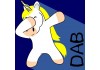 Sticker licorne dab