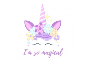 Sticker licorne magical