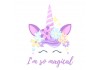 Sticker licorne magical