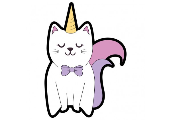 Stickers Deco Chat Licorne