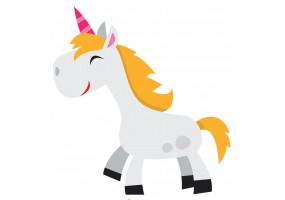 Sticker licorne petite geant