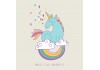 Stickers muraux licorne grand