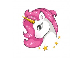 Sticker licorne belle grand