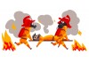 Sticker pompier feu