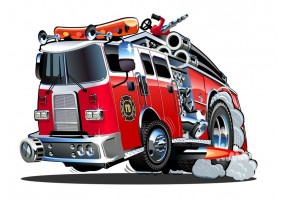 Sticker camion de pompier