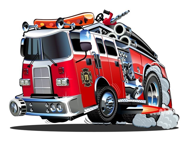 Camion de pompier Camion de pompier Sticker Muraux Set WS-41285