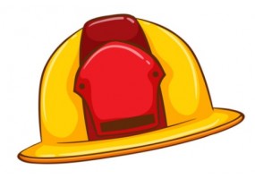 Sticker pompier casque