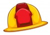 Sticker pompier casque