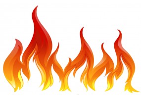 Sticker pompier flammes