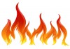 Sticker pompier flammes