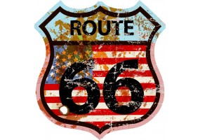 Sticker route 66 vintage