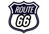 Sticker route 66 noir blanc