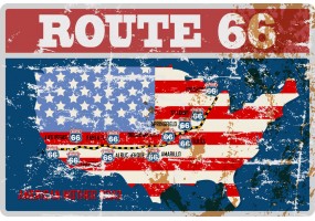 Sticker route 66 vintage