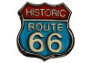 Sticker route 66 vintage historic