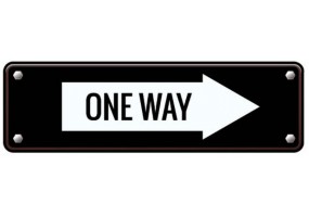 Autocollant one way