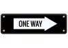 Sticker panneau one way