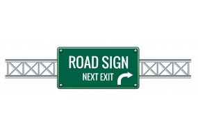 Sticker panneau Road Sign