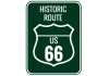 Sticker route 66 historic