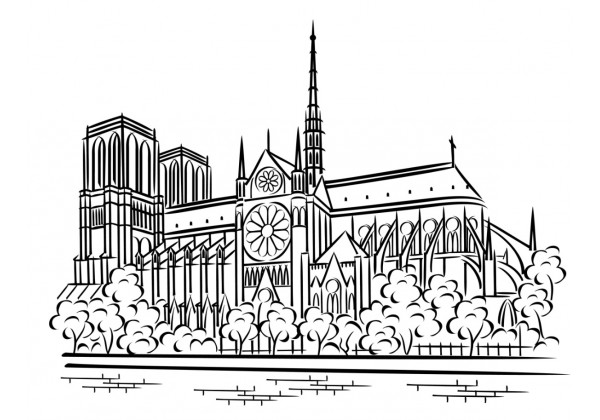 Sticker Paris Notre-Dame