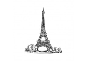Stickers muraux tour Eiffel