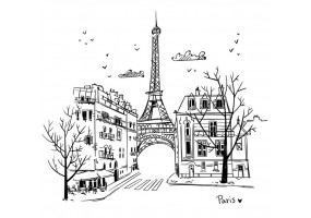 Sticker tour Eiffel Paris
