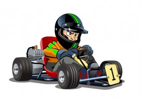 Sticker voiture karting