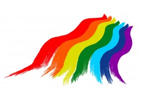 Stickers mural arc en ciel