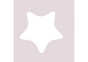 Sticker étoile blanche