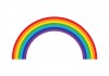 Stickers rond arc en ciel