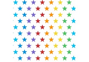 Sticker arc en ciel étoiles