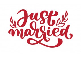 Sticker just married
