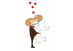 Sticker mariage bonheur