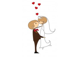 Sticker mariage personnalisé