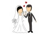 Sticker mariage champagne