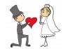 Sticker mariage cœur