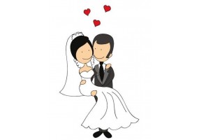 Autocollant mariage