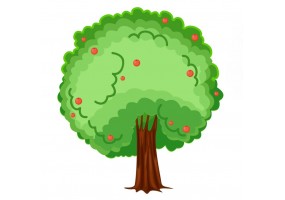 Sticker arbre pommier