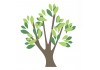 Sticker arbre mural vert