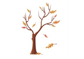 Sticker arbre automne