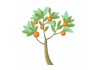 Sticker arbre fruit