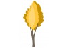 Sticker arbre jaune