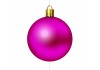 Autocollant boule de noel rose fuchsia