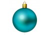 Autocollant boule de noel turquoise