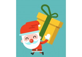 sticker pere noel