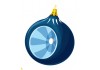 sticker deco noel boule bleu