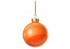 Autocollant boule de noel orange