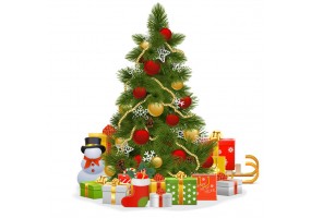 sticker sapin noel