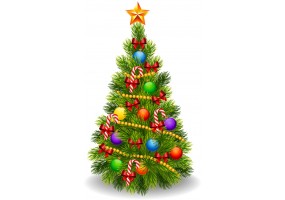 sticker sapin noel