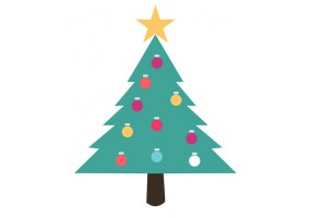 sticker sapin de noel